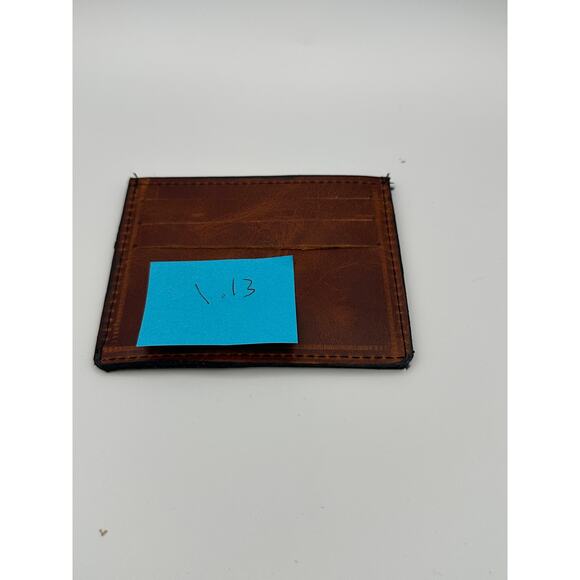 Minimalist Oaxaca Mexico Handmade Real Leather Card Wallet - Picture 5 of 5